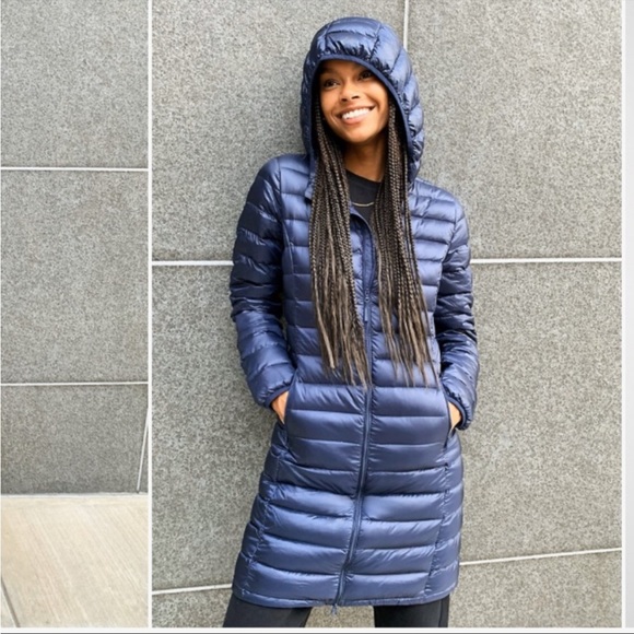 Aritzia | Tna Botanie Long Puffer Jacket - NAVY BLUE XXS - Picture 5 of 6